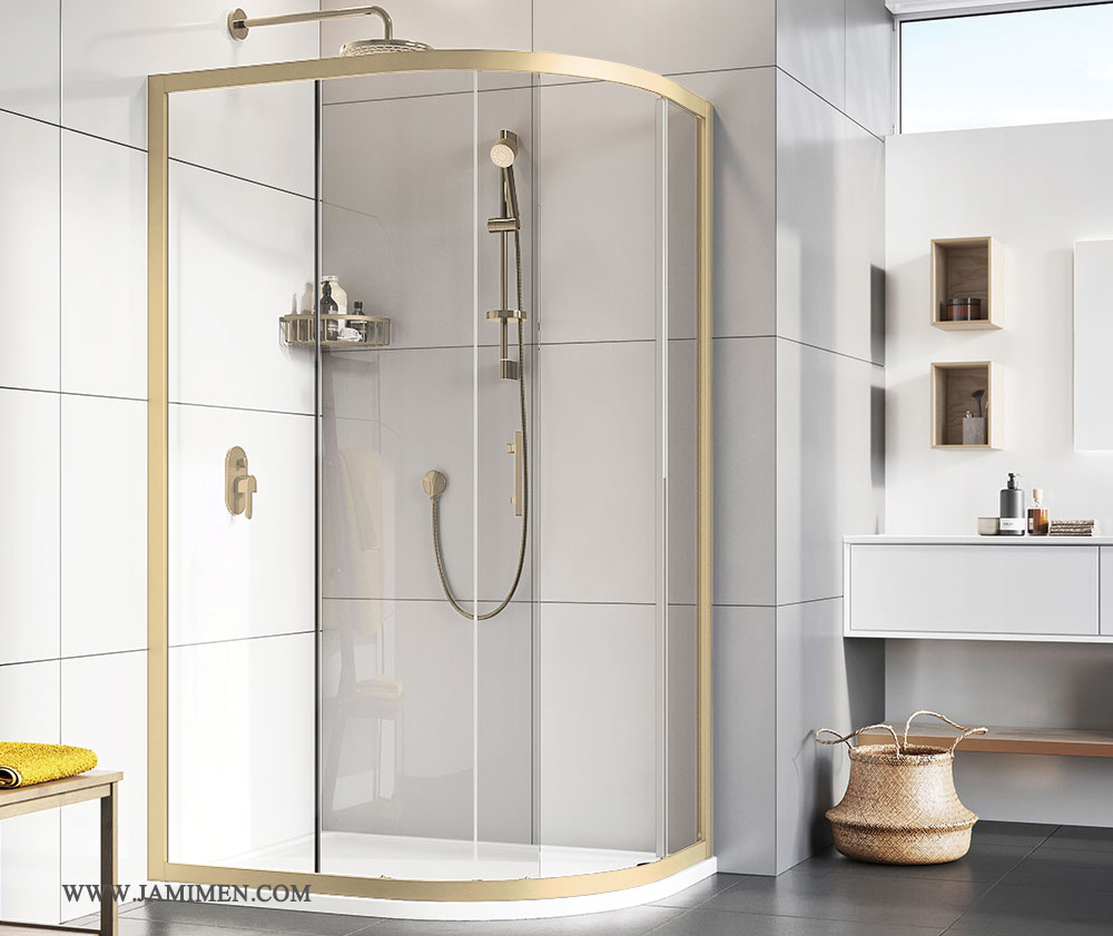 jamimen safety tempered shower cabin glass