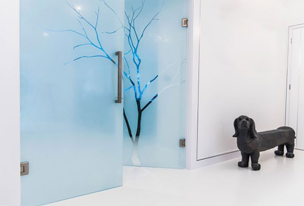 What is a frosted glass