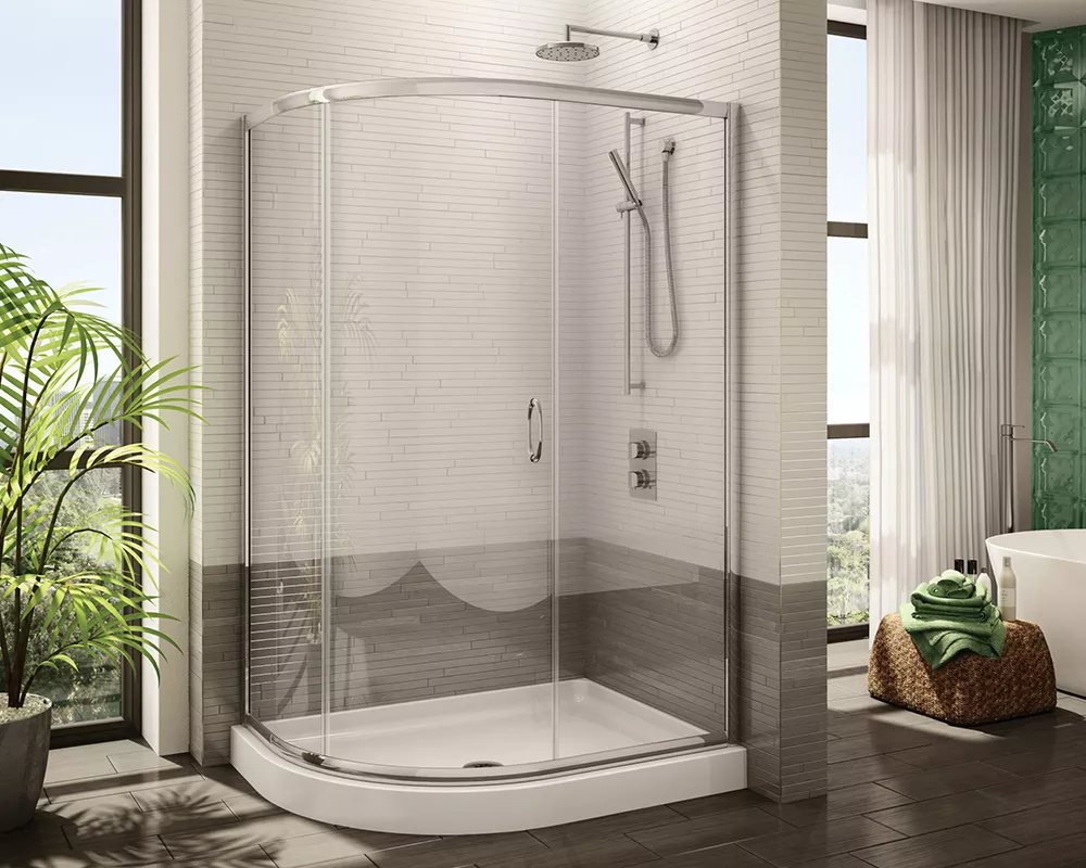شیشه کابین دوش خم شفاف