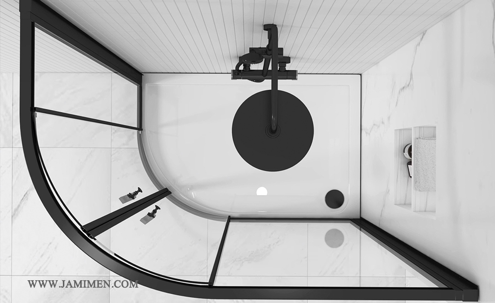 cureved shower cabin